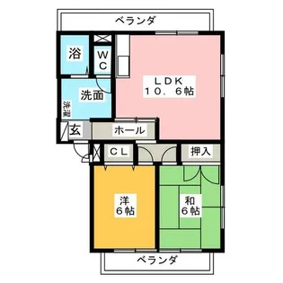 プレステージ忠興 B【3階】の間取り