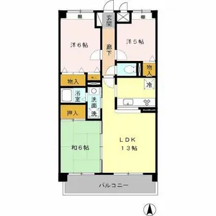 大阪府堺市北区南花田町【アパート】の間取り