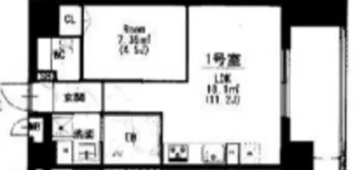 大阪府寝屋川市八坂町【マンション】の間取り