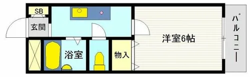 アンピエスぜん【3階】の間取り