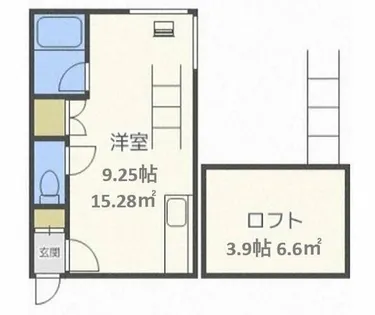 メイプルタウン【203号室】の間取り