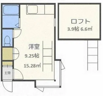 メイプルタウン【203号室】の間取り