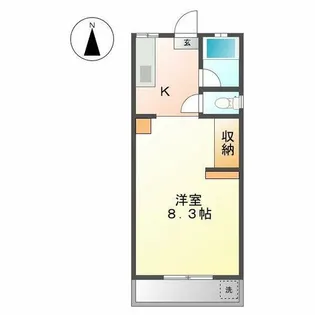 ハイツK【3A号室】の間取り