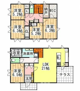 福岡県北九州市戸畑区沢見1丁目【一戸建】の間取り