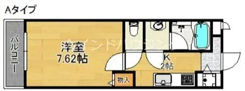 Kセゾン春木【2階】の間取り