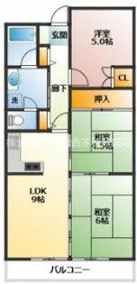 キャッスル東花園【2階】の間取り