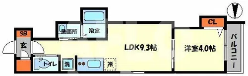 F asecia KENSHU【2階】の間取り