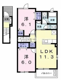 コッティI【2階】の間取り