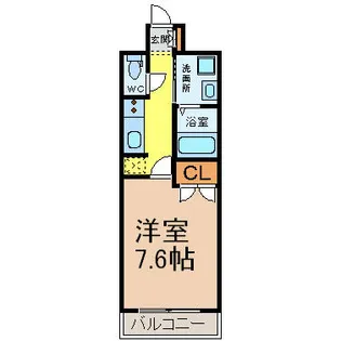 メゾンドガスパール名駅【5階】の間取り