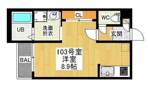 GRANDTICスリジエ【2階】の間取り