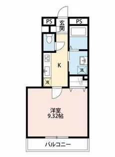 アンプルールリーブルグラシア【103号室】の間取り