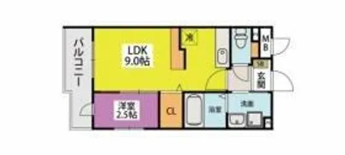 グラン ソレイユ博多南【4階】の間取り