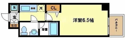 リンクハウス西本町【8階】の間取り