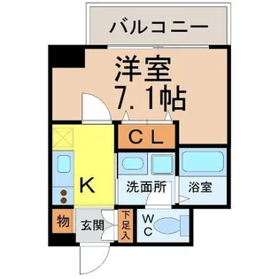 リアライズ代官町【9階】の間取り