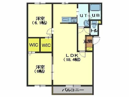 メゾンカメリア【3階】の間取り