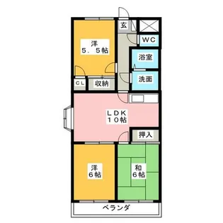 すずの樹ガーデン【3階】の間取り