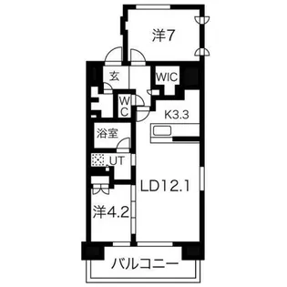 ミュプレ上前津【11階】の間取り