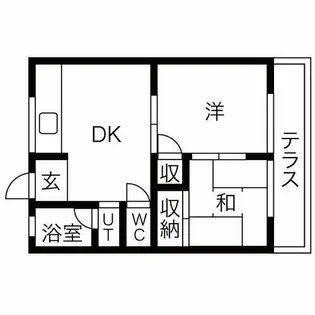サングリーン桐畑【1階】の間取り