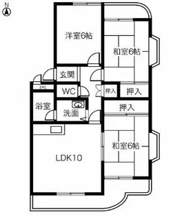 第4むらせ【301号室】の間取り