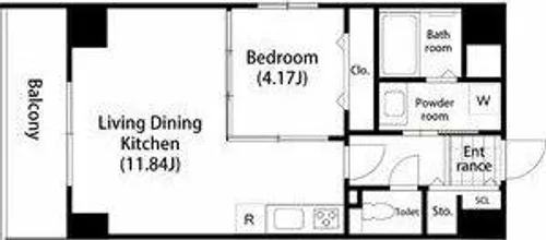GRAN DUKE栄elima【2階】の間取り