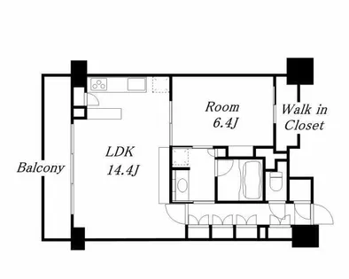 パークアクシス名駅南グランデ【11階】の間取り