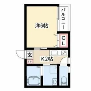 シンフォニア八田【1階】の間取り