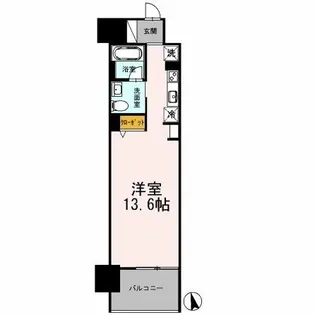 カスタリア伏見【7階】の間取り