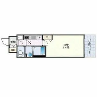 1Kの間取り画像