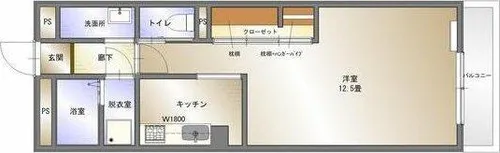 やなぎパークマンション【1階】の間取り