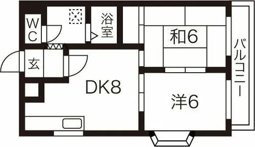 マンションブリッジ88【1階】の間取り