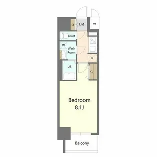 S-RESIDENCE堀田駅前futur【301号室】の間取り