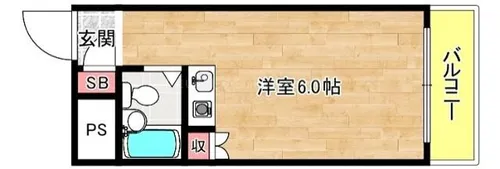 エイショウコーポ【405号室】の間取り