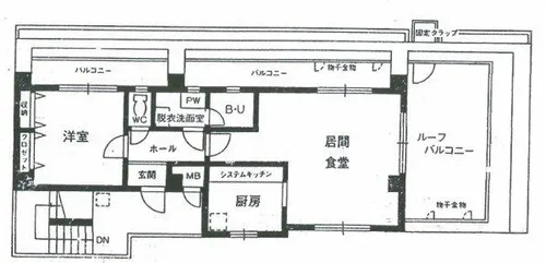 藤の棚ハイツ【4階】の間取り