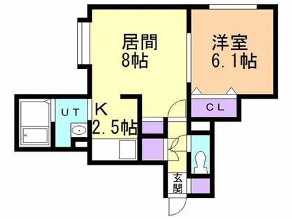 novel【102号室】の間取り