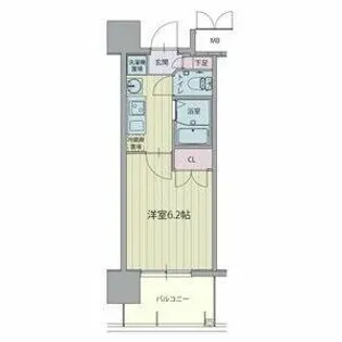 パルティール城西【4階】の間取り