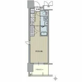 パルティール名駅北【401号室】の間取り