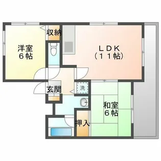 ゲイナーズヒル【1階】の間取り