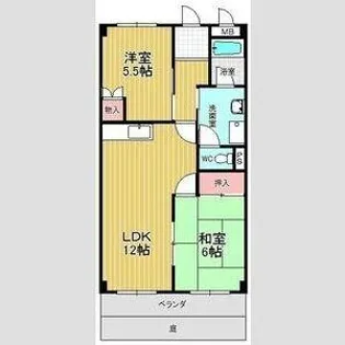 サンステージ滝ノ水【1階】の間取り