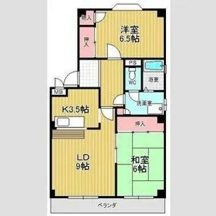 エステート徳重【3階】の間取り