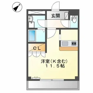 PARISⅡ(パリツー)【1階】の間取り