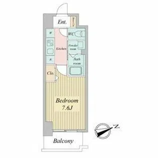 リバーコート砂田橋Ⅱ【8階】の間取り