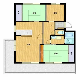 ユトリロ前田南【4階】の間取り