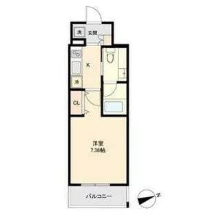 マリオン城西【4階】の間取り