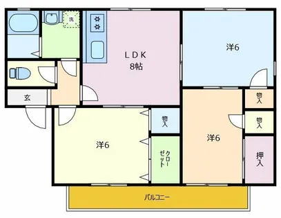 ユトリロ新栄【A-202号室】の間取り
