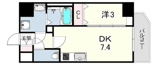 SDグランツ神戸ハーバーシティ【2階】の間取り