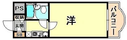 メゾン王子【9階】の間取り