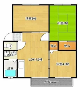 レオ北六甲【301号室】の間取り