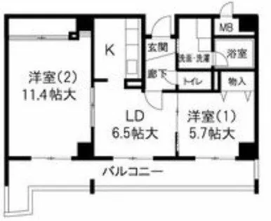 アルデールエスパシオ【4階】の間取り