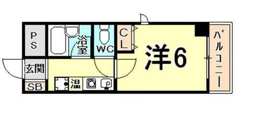 パルメーラ甲子園口【4階】の間取り