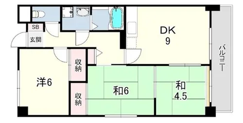 メゾン共栄【4階】の間取り